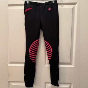 HR Farm Riding breeches. Size Girls 10. Black.